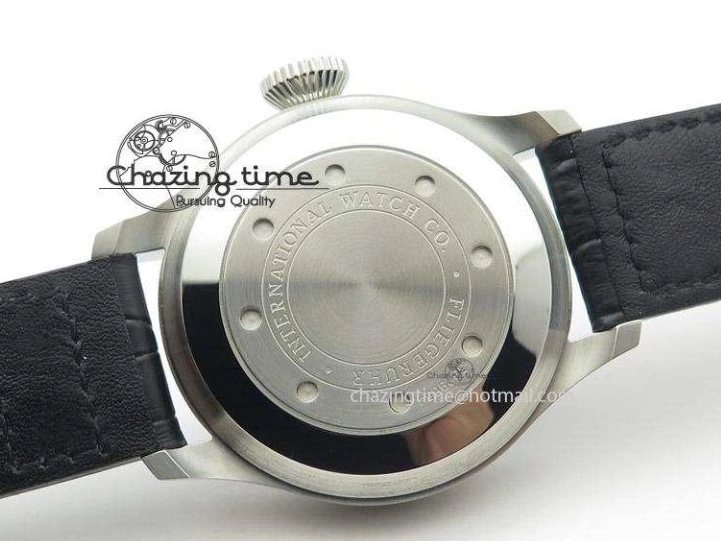 MIROTIME 0717 Timeless Big Pilot Real PR IW500901 ZF 1:1 Best Edition On Black Leather Strap A 7340